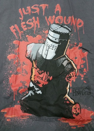 Flesh Wound Black Knight T-Shirt - Click Image to Close