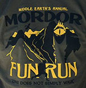 Mordor Fun Run Women's Cut T-Shirt