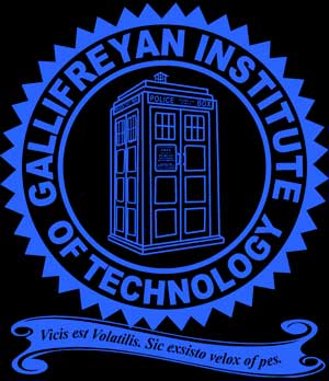 Gallifreyan Institute T-Shirt Black - Click Image to Close