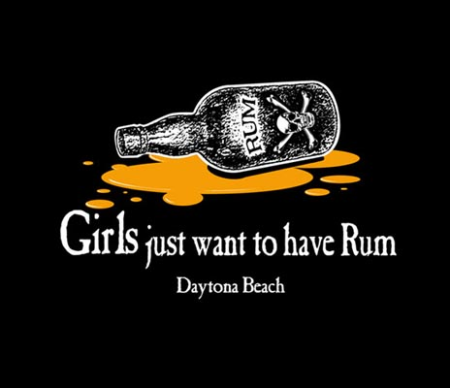 Girls Want to Have Rum Spaghetti Strap Shirt