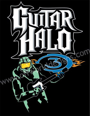 Guitar Halo 3 T-Shirt - Click Image to Close