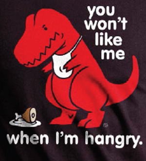 Hangry Dino T-Shirt - Click Image to Close