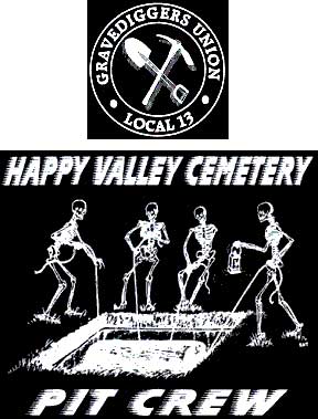 Happy valley Cemetary Pit Crew Shirt - Click Image to Close