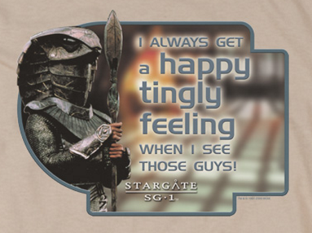 Happy Tingly Feeling SG1 T-Shirt - Click Image to Close