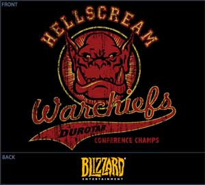 Hellscream Warchiefs Shirt - Click Image to Close