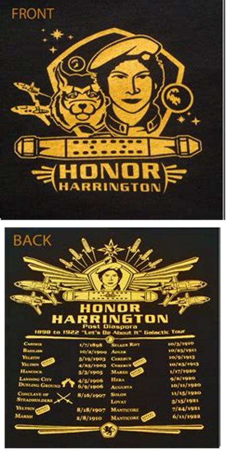 Honor Harrington Tour T-Shirt - Click Image to Close