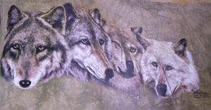 Horizontal Wolf Pack Shirt