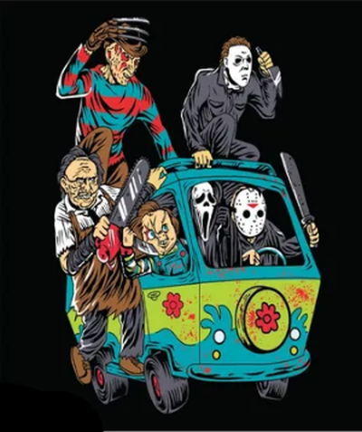 Horror Van T-Shirt - Click Image to Close