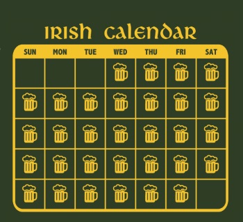 Irish Calendar T-Shirt