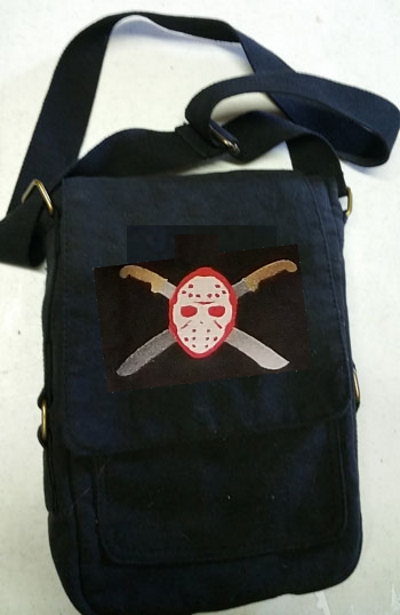 Jason Hockey Mask with Swords Tech Bag