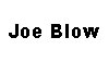 (image for) Joe Blow