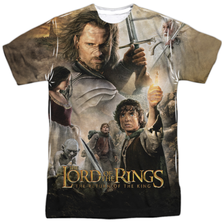 King Poster Sublimated LOTR T-Shirt - Click Image to Close