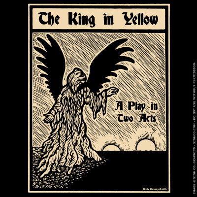 The King in Yellow Woodcut T-Shirt