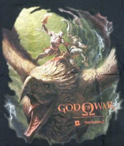 Kratos Hawk God of War Shirt - Click Image to Close