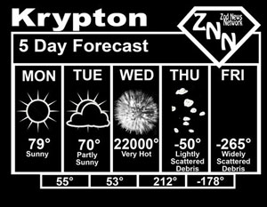 Krypton Weather Forecast T-Shirt