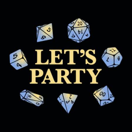 LET'S PARTY Dice T-Shirt - Click Image to Close