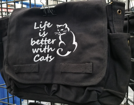 Life is Better With Cats Messenger Bag - Click Image to Close