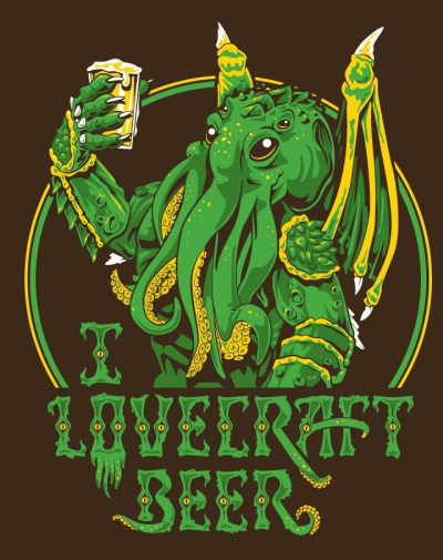 Lovecraft Beer T-Shirt - Click Image to Close