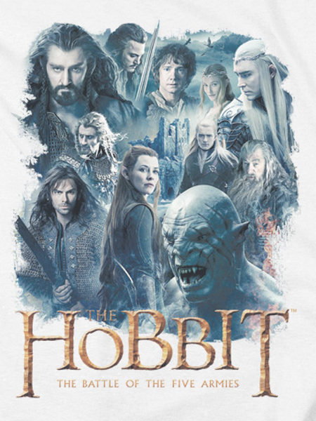 The Hobbit Main Characters T-Shirt - Click Image to Close