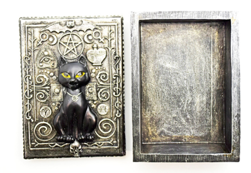 Magickal Cat Tarot/Trinket Box - Click Image to Close