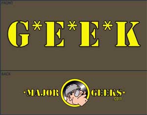 Major Geeks Shirt - Click Image to Close