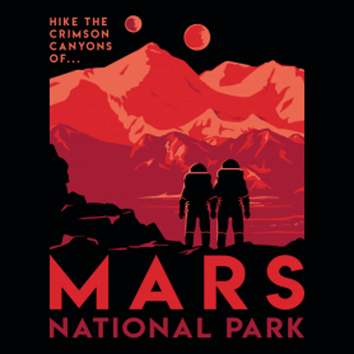 Mars National Park T-Shirt - Click Image to Close