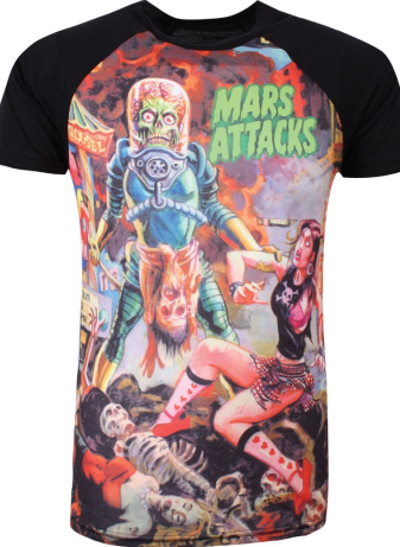 Mars Attacks Sublimated Raglan Shirt - Click Image to Close