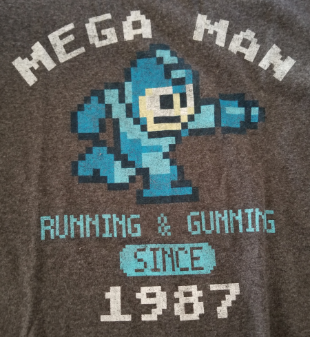 Megaman Running and Gunning Since 1987 T-Shirt