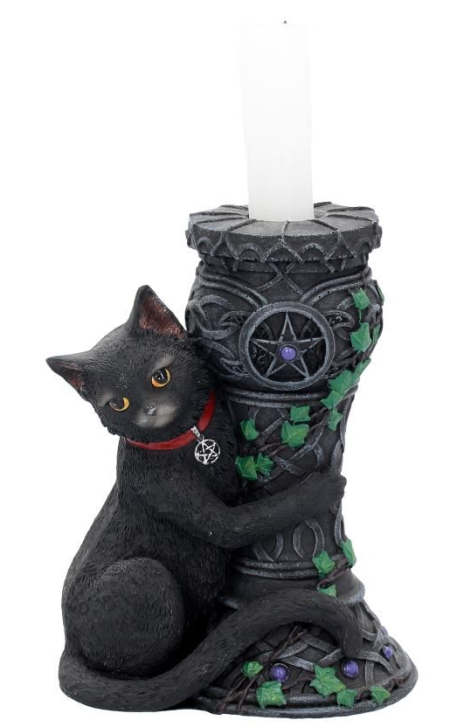 Midnight Cat Candle Holder