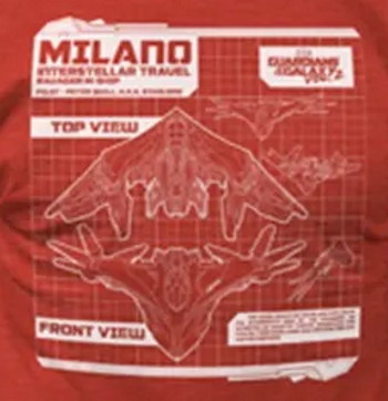 Milano Guardians of the Galaxy Schematic T-Shirt - Click Image to Close