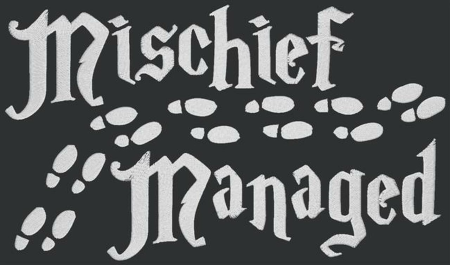 Mischief Managed Messenger Bag - Click Image to Close