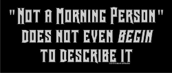 Not a Morning Person Shirt - Click Image to Close