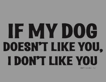 My Dog Likes You Shirt - Click Image to Close