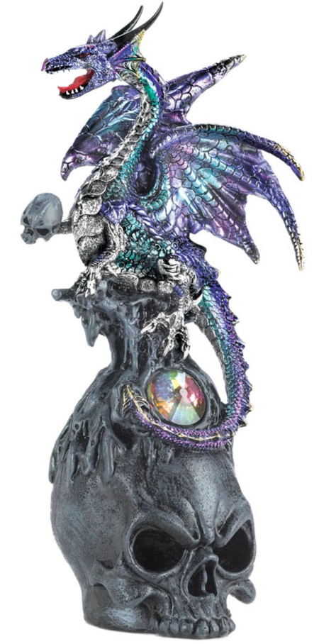 Purple Dragon Egg Statue