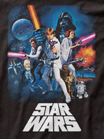 A New Hope Star Wars Poster T-Shirt - Click Image to Close