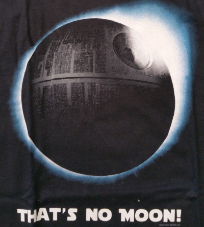 That's No Moon Deathstar Eclipse T-Shirt - Click Image to Close