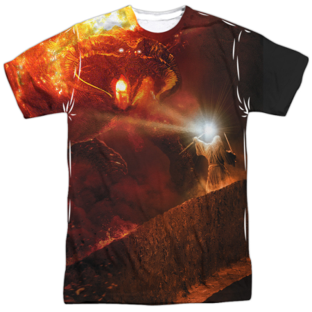 No Passing Mines of Moria Sublimated LOTR T-Shirt - Click Image to Close