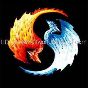 Yin Yang Dragons Shirt - Click Image to Close