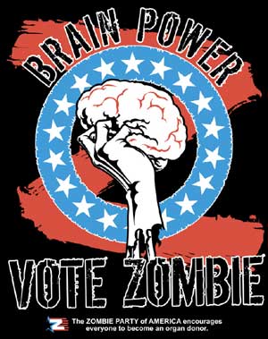 Vote Zombie Shirt - Click Image to Close