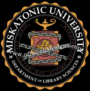 Miskatonic Dept of Library Sciences T-Shirt - Click Image to Close