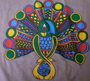 Celtic Peacock Shirt - Click Image to Close