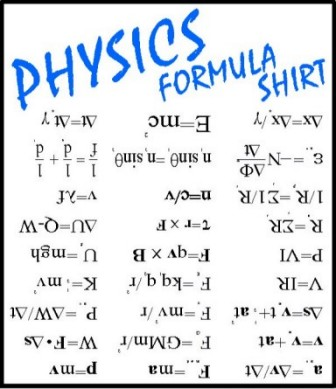 Physics Formulas Shirt (White)