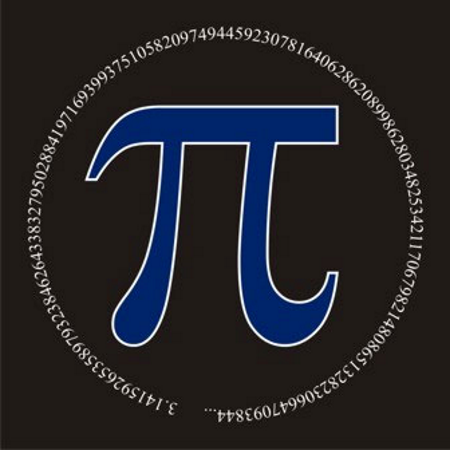 Pi Circle T-Shirt - Click Image to Close