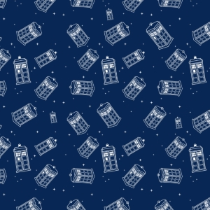 Police Box All Over Print T-Shirt - Click Image to Close