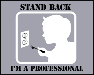 Stand Back I'm a Professional Shirt - Click Image to Close