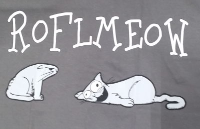 ROFL Meow Two Lumps T-Shirt - Click Image to Close