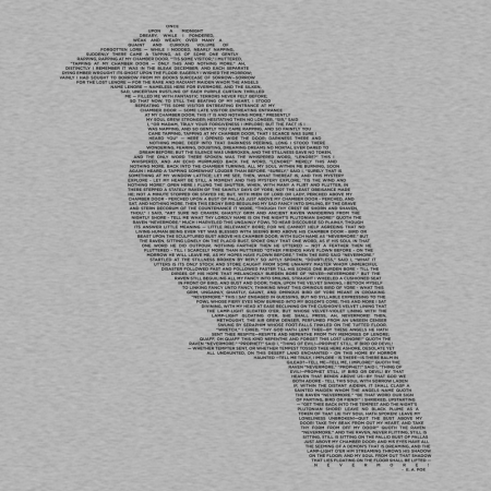 The Raven (Poem) T-Shirt - Click Image to Close