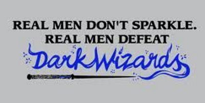 Real Men Don't Sparkle Shirt - Click Image to Close