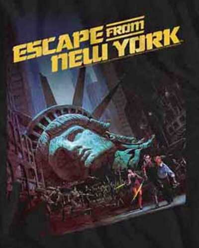 Run Poster 2 Statue of Liberty Escape NY T-Shirt