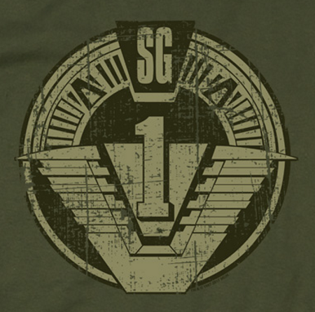 SG1 Distressed T-Shirt - Click Image to Close